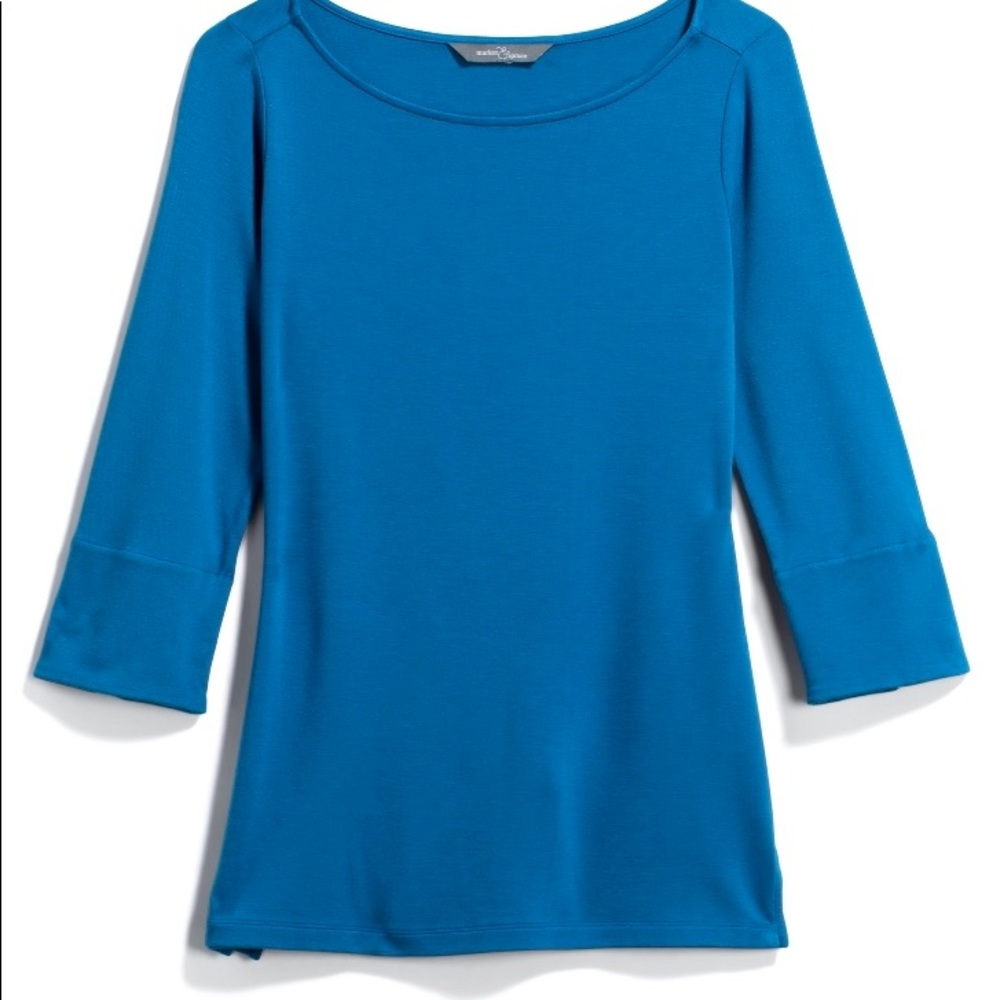 Market & Spruce EUC XL 3/4 sleeve ponte knit top